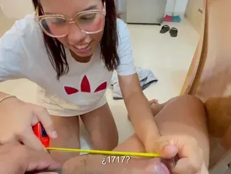 Saraymike, my Latina stepsister, shags my yam-sized, rigid-on and packs her throat with my blast