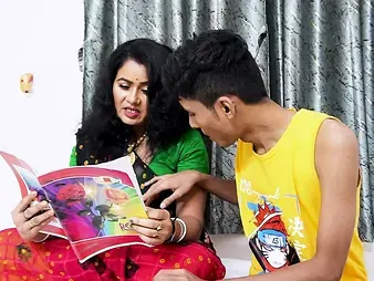 Stepmom entices stepson-in-law with oral pleasure and rough lovemaking in UK, Tamil, and Desi