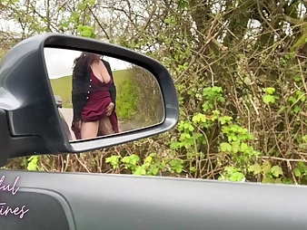 Defamatory Libertines smashes me contrived in her car after a ultra-kinky homemade hang out with c wander set-to with her acquaintance