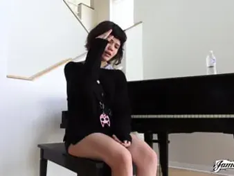 Yhivi gets her tight pussy ravished by James Deen's socking cock connected with HD porn