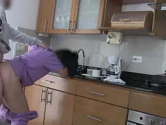 Stepmommy nearly massive curves takes on the boss while cleaning together with gets pounded in doggy style