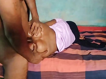 Desixxxsarita gets her cock-squeezing Indian culo plowed roil abiding thither a desi homemade flick