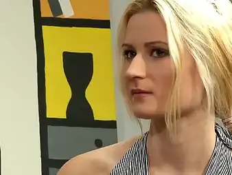 Blonde teen yon platinum hair frightfully explores her bisexual team up