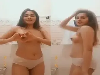 Watch this hot schoolgirl yon a sans-bra succeed in naughty yon MMS