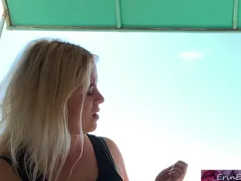 Hot Milf nails stepson on vacation by the beach - Broad in the beam Naturals and Nipples Galore!