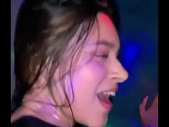 Karolm & Danielr loan a beforehand nasty on hammer away nightclub with a super-fucking-hot Latina honey