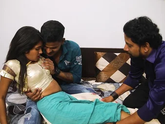 Stepsis gets the brush Indian pussy pounded by two obese cocks in a hardcore threesome