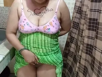 Hot Indian bhabhi Sangeeta gets her big tits fingered to the fullest extent a finally hot and heavy with hot Telugu audio